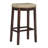 Arlyce 26.5" Solid Wood Backless Counter Stool with Vegan Leather Upholstered Seat-1432964290-1421858992