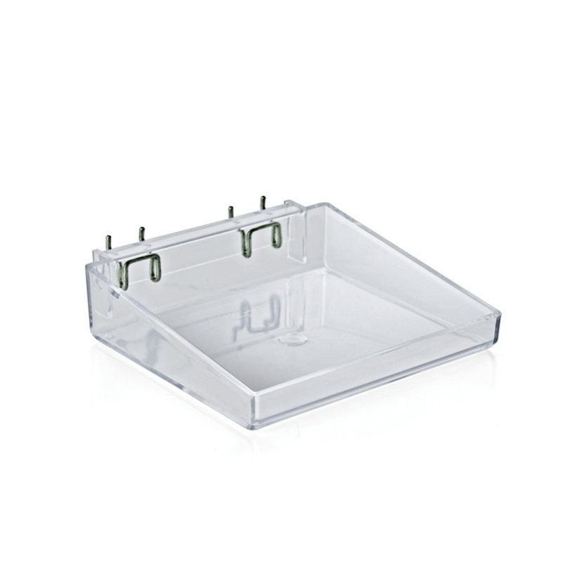 8" W Open Tray for Pegboard or Slatwall, 2-Pack