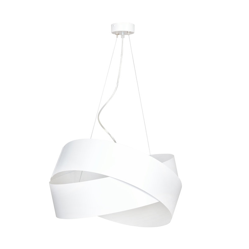 Oldsmar 3 - Light Geometric Pendant, White