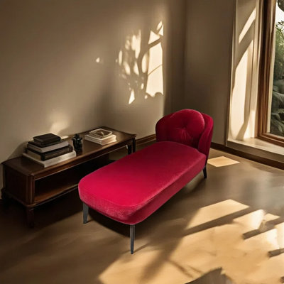 Chaise longue simple et moderne en flanelle