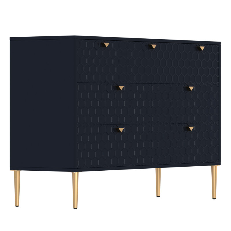Armoire d'appoint autoportante 7 tiroirs Blue + Iron