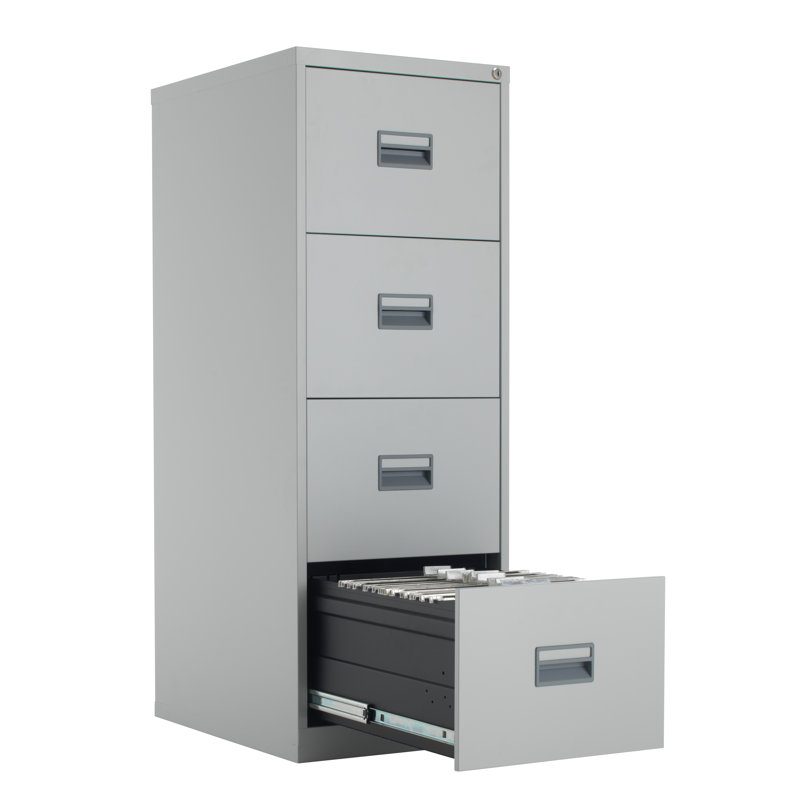 46.5cm Wide 4 -Drawer Steel File Cabinet, Grey