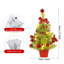 Petit arbre de Noël 45 cm avec lumières, mini arbre de décoration de bureau, 2 piles AA non incluses-230654322