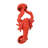 Red Cast Iron Lobster Door Knocker