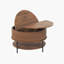 Table basse à plateau relevable Farmhouse Brown
