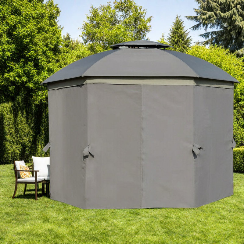 Auvents portatifs et abris de jardin (doit inclure le cadre), patio moderne en acier de 12 pi
