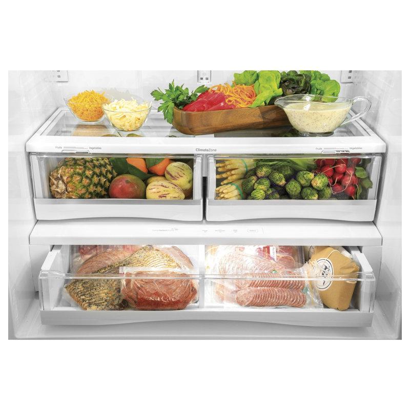 36" Energy Star® French Door 22.1 cu. ft. Refrigerator with Hands-free Autofill, Fingerprint Resistant Stainless Steel