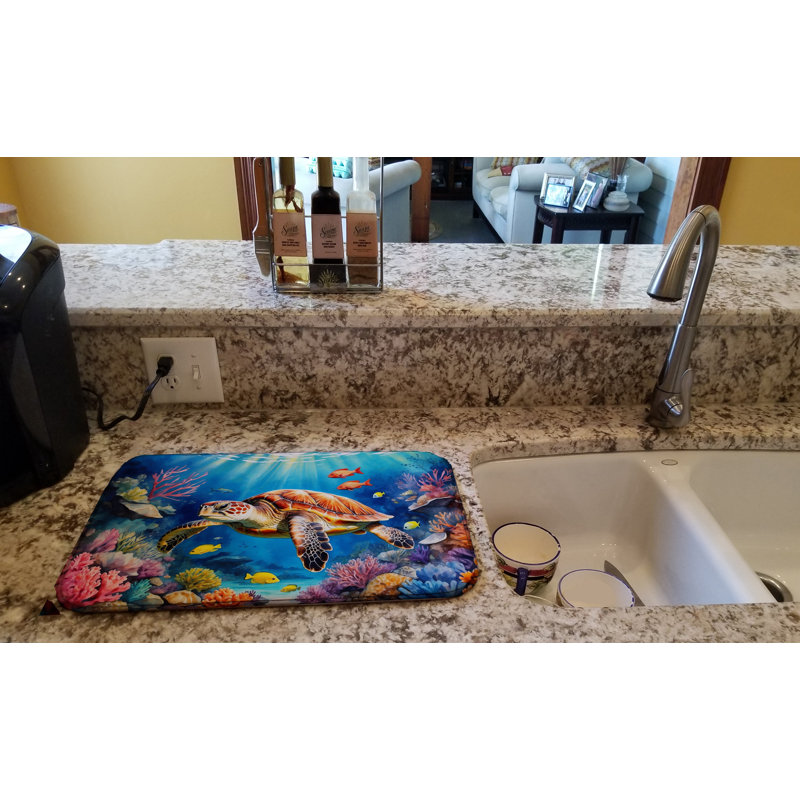 Tapis de séchage pour tortues et récifs