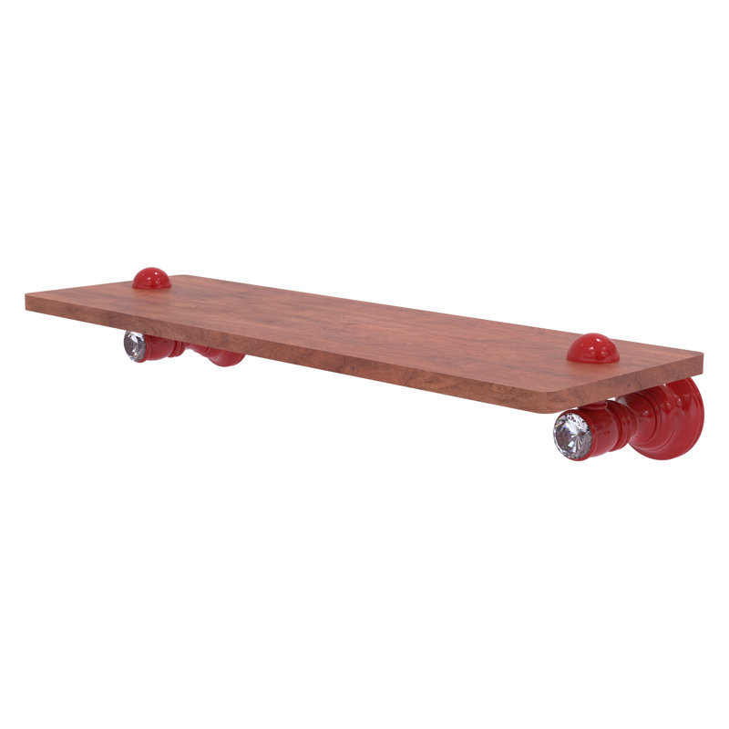 Tablette flottante Carolina, H 2,4 po x l 16 po x P 5,54 po, Rouge pompier