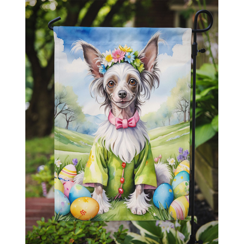 Easter Egg Hunt Double Sided 15.5'' H x 11.25'' W Polyester Easter Garden Flag