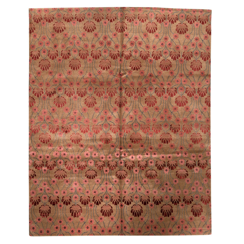 Tapis chameau noué à la main de haute qualité