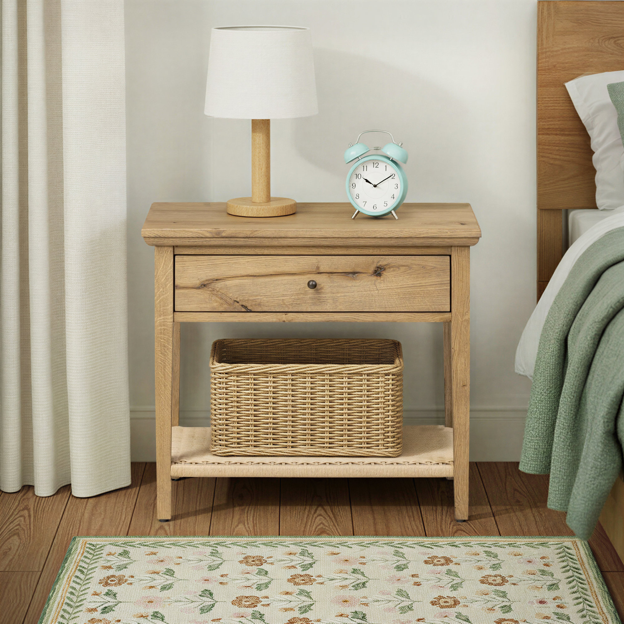 Mott Nightstand, Worn Oak