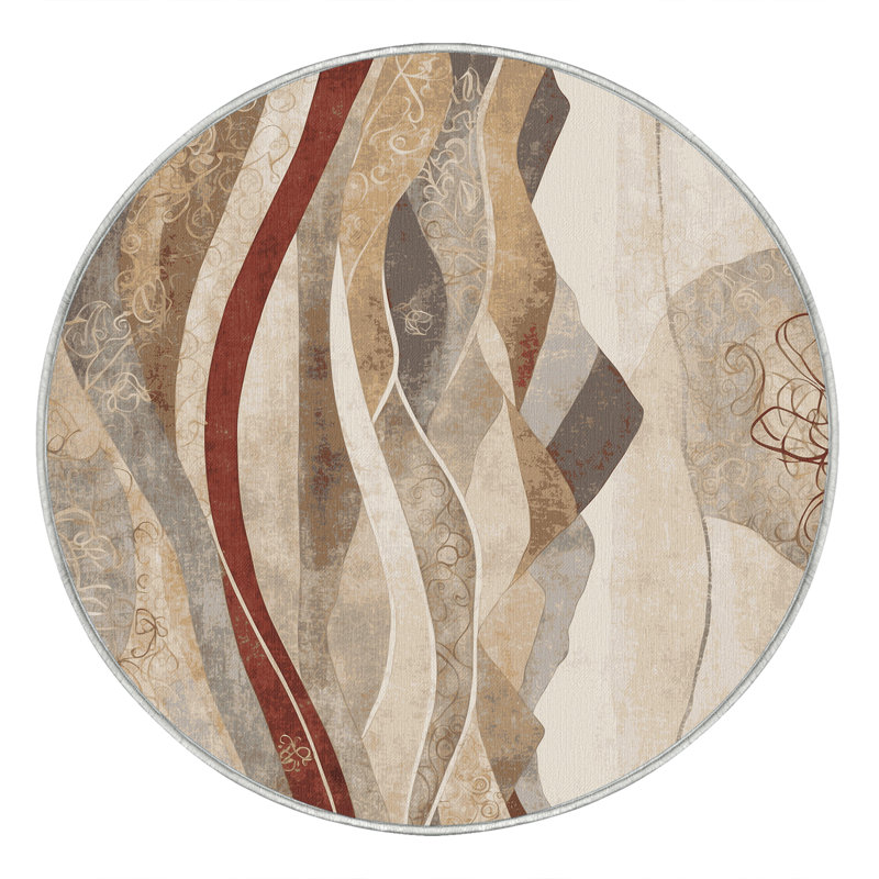 Hushed Glow Rug, Round 3'