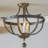 3-Light Semi Flush Mount