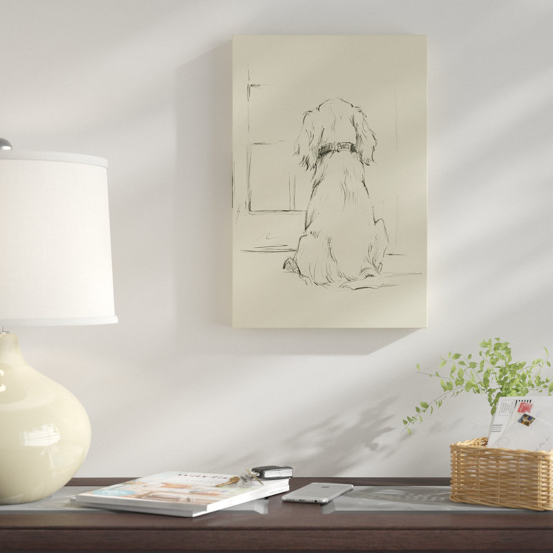«Waiting For Master I», impression sur toile, H 12 po x l 8 po x P 0,75 po, Pas de tapis, Toile tendue