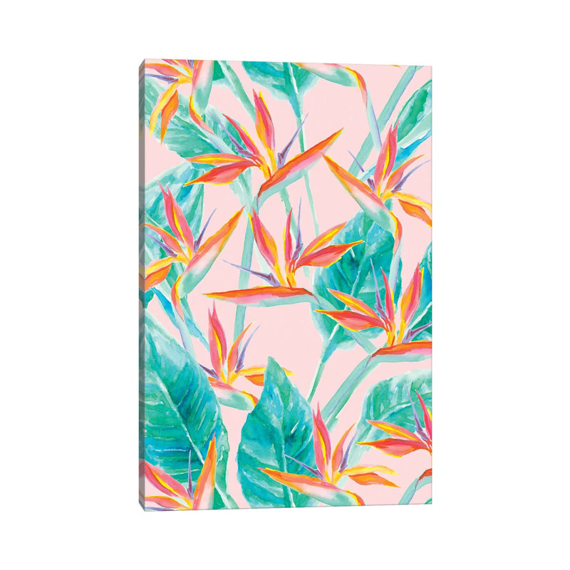 Birds Of Paradise by Jacqueline Maldonado - Wrapped Canvas Print, 20.32 cm H x 30.48 cm W