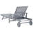 Stanstead 80" Long Acacia Single Chaise with Cushions-1681216925