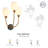 Breeana 3-Light Black/Brass Wall Sconce
