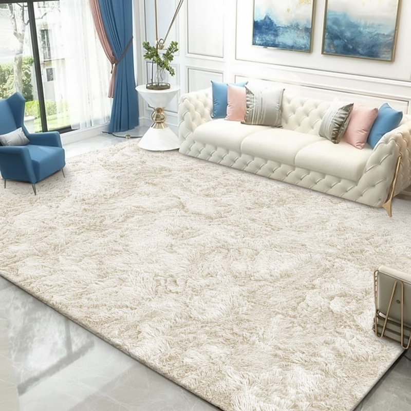 Royceton Area Rug Non-Slip, Soft Carpet, Living Room Rug, Cream, Rectangle 160 x 230 cm