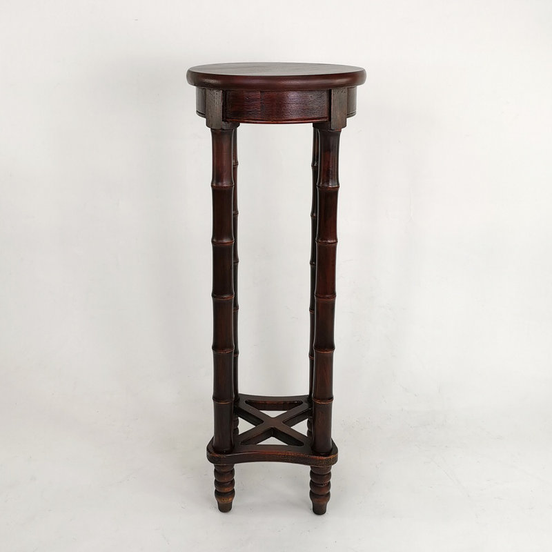 Piédestal de style bambou à deux couches