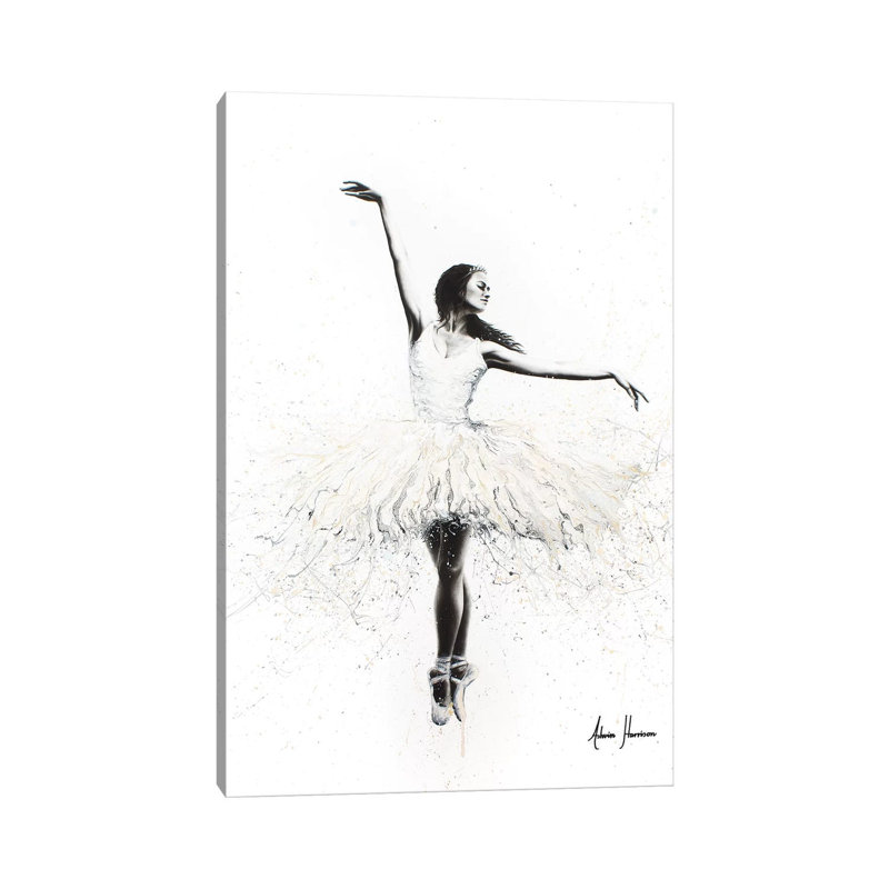 The White Swan by Ashvin Harrison - Print on Canvas, 101.6 cm H x 66.04 cm W x 1.91 cm D, Wrapped Canvas