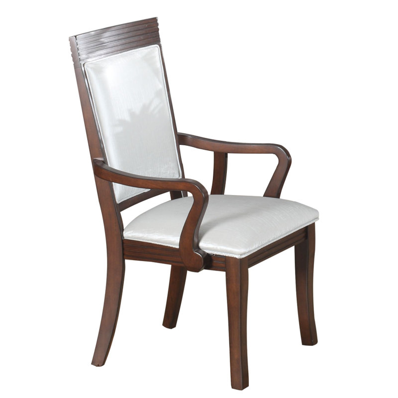 Chaise avec accoudoirs rembourrée Geller Goodell