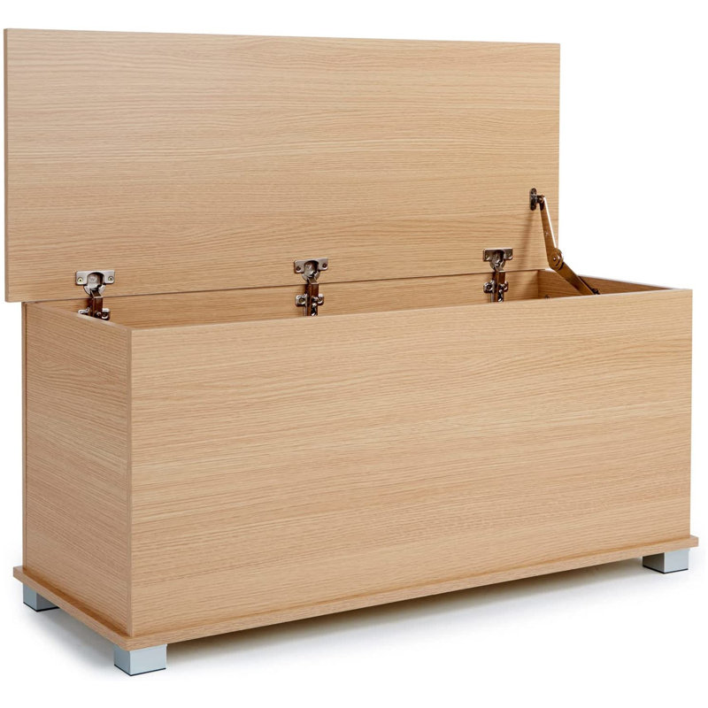 Solid + Manufactured Wood Blanket Chest, Brown