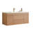 48" Wall Mounted and Floating Single Vanity with Ceramic Sink