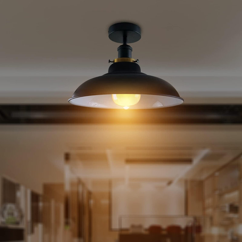 Kunze Flush Mount, Black