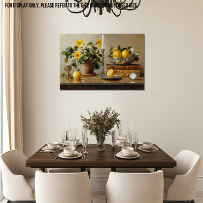 Art mural citron, décoration murale de cuisine citron, œuvre d'art rétro de fruits pour la cuisine italienne, affiche d'art sur toile, décoration murale fruit méditerranéen pour cuisine ou salle à manger 20 po x 30 po
