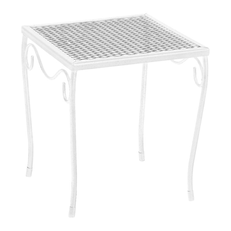 Briarwood Outdoor Square Side Table, Chestnut Brown, 12.5" W x 12.5" L x 13.7" H
