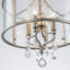 Luminaire suspendu cylindrique en cristal 4 lumières