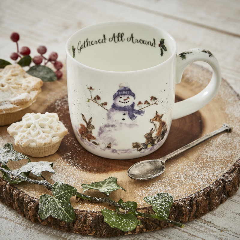 Classic Wrendale Designs, Gathered All Around (Snowman) Mug