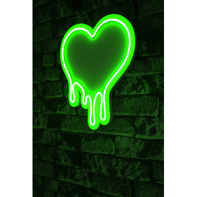 Ruban d'éclairage à DEL flexible au néon, vert, 12 V DC, 12,6 x 13,8 x 0,8 pouces | IP67 imperméable, 570 lumens, blanc chaud 3200K | Gabarit en mousse de PVC, adaptateur 12V 4A, parfait pour la décoration intérieure et les événements