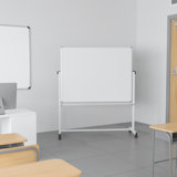 Tableau blanc mobile à double face avec plumier Hendrick