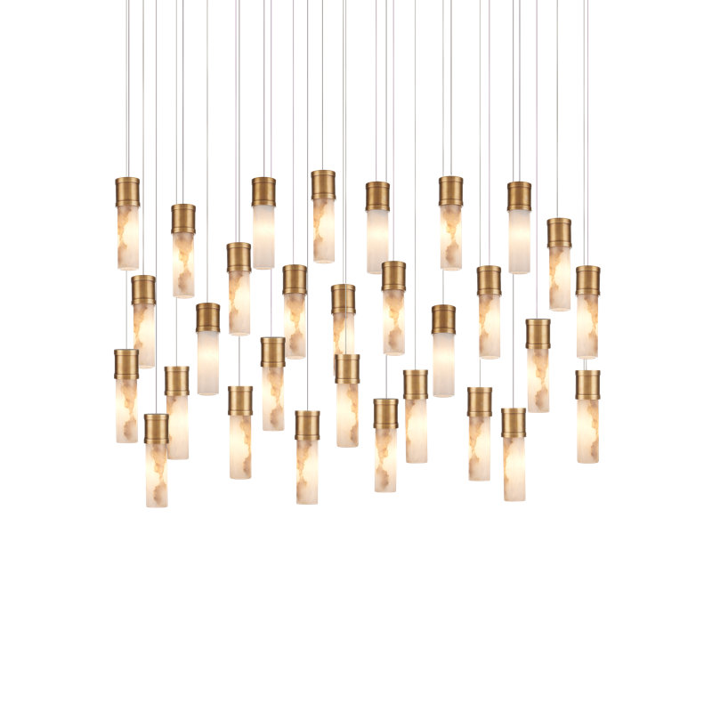 Cannula LED Pendant, 21.5" H x 54" W x 18" D, 4500 Lumens