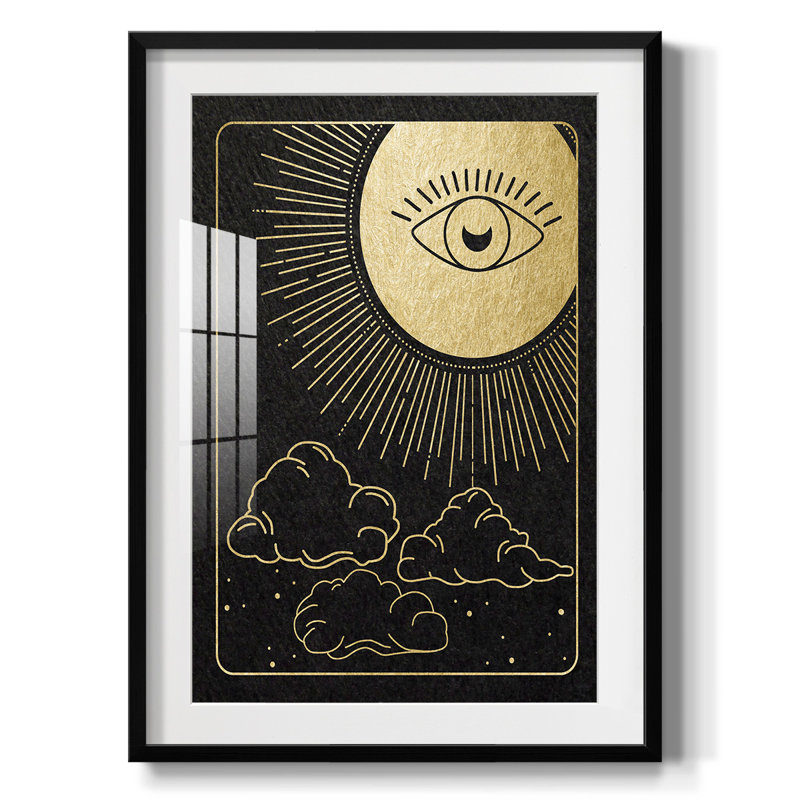 Œil céleste - impression encadrée, H 28,5 po x l 20,5 po, Noir