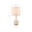 Lampe de table bohémienne blanche en relief Boho