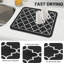 Tapis de vaisselle très absorbant Grand tapis de séchage pour comptoir de cuisine Tapis de cuisine facile à nettoyer