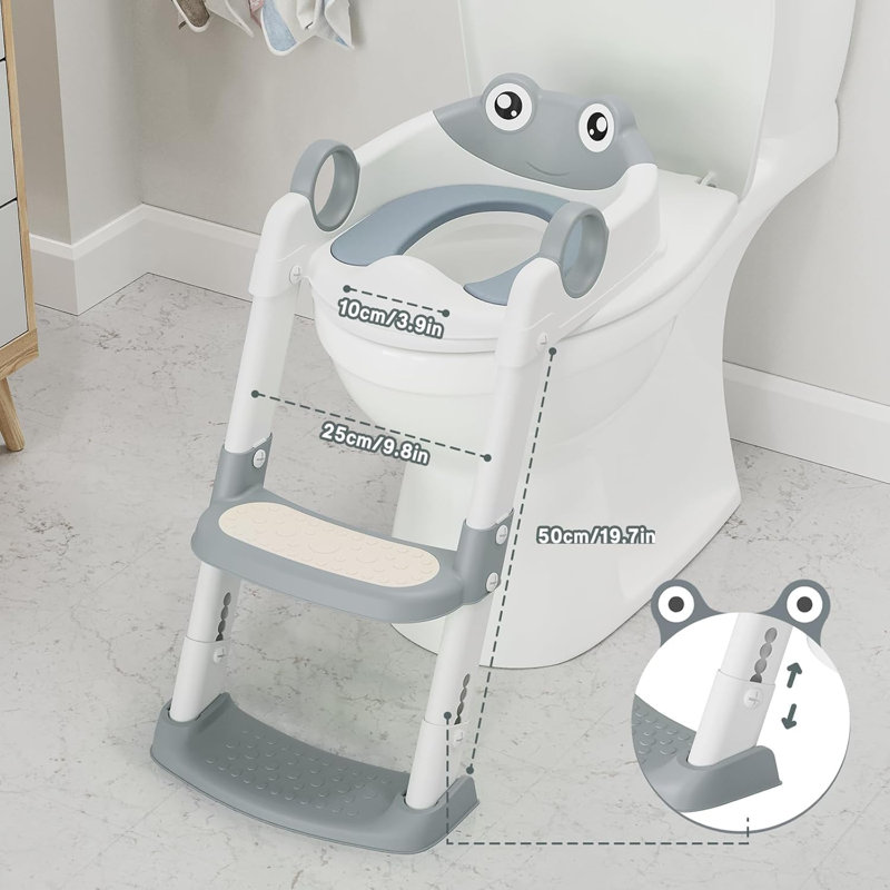 Siège pour enfant avec poignées et échelle, Gris