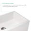 30 Inch Farmhouse Kitchen Sink White Ceramic Single Bowl Rectangle Sink with Bottom Grid