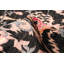 Tapis noir / rose en laine noué à la main Deluna