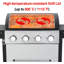 4-burner Propane Gas Grill, Easy-clean Grease Management