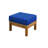 Galvan Solid Wood Teak Outdoor Ottoman-1188851271
