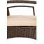 Fauteuil Pati Sense Bondi - Léger et durable - Peu d'entretien - Coussin kaki inclus - Moka