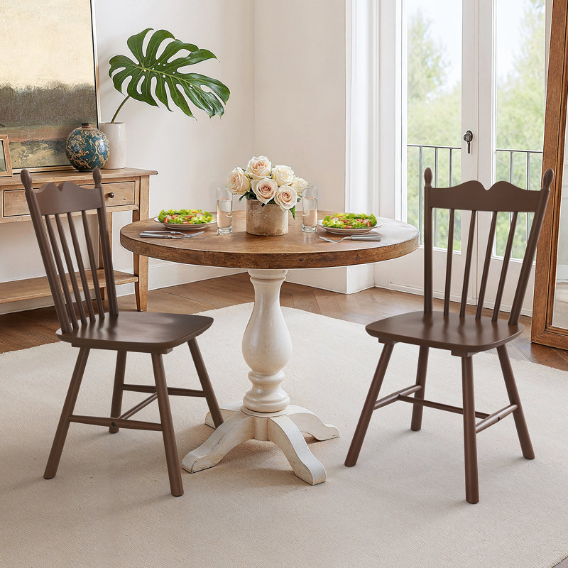 Chaises d'appoint Daisy, Couleur noyer