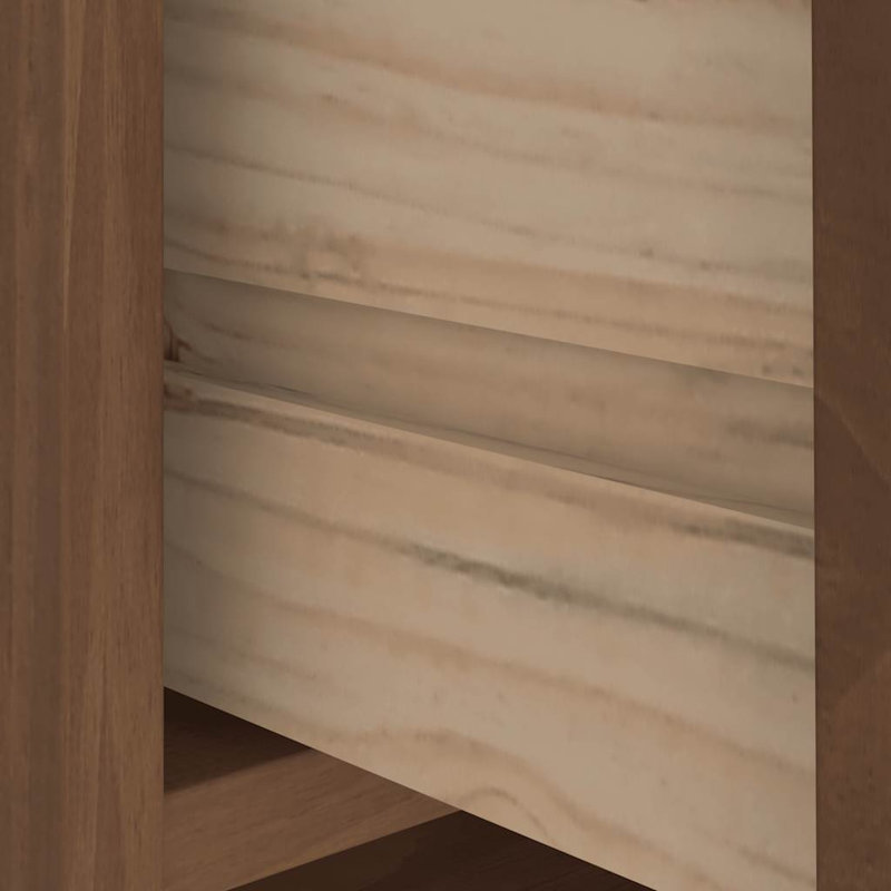 Hall Tree SANDNES 87X40x159.5Cm Solid Wood Pine, Walnut