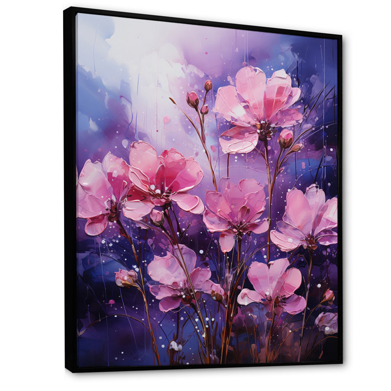 Lilas Lilas Serenade III, reproduction d'art sur toile, H 40 po x l 30 po x P 1,5 po, Noir
