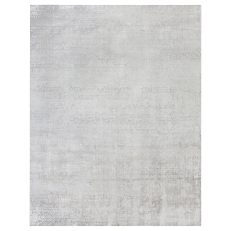 Koda Hand Loomed Area Rug in Metal, Rectangle 8' x 10'
