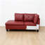 Canapé modulaire avec repose-pieds 3 pièces Red